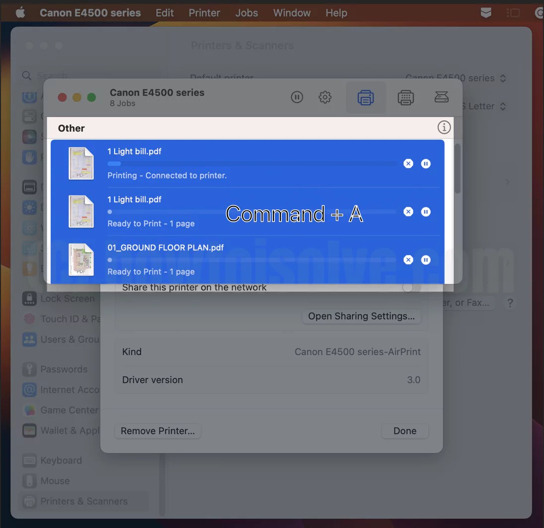 How to Cancel Printing & Print Jobs in Mac (macOS Sonoma)