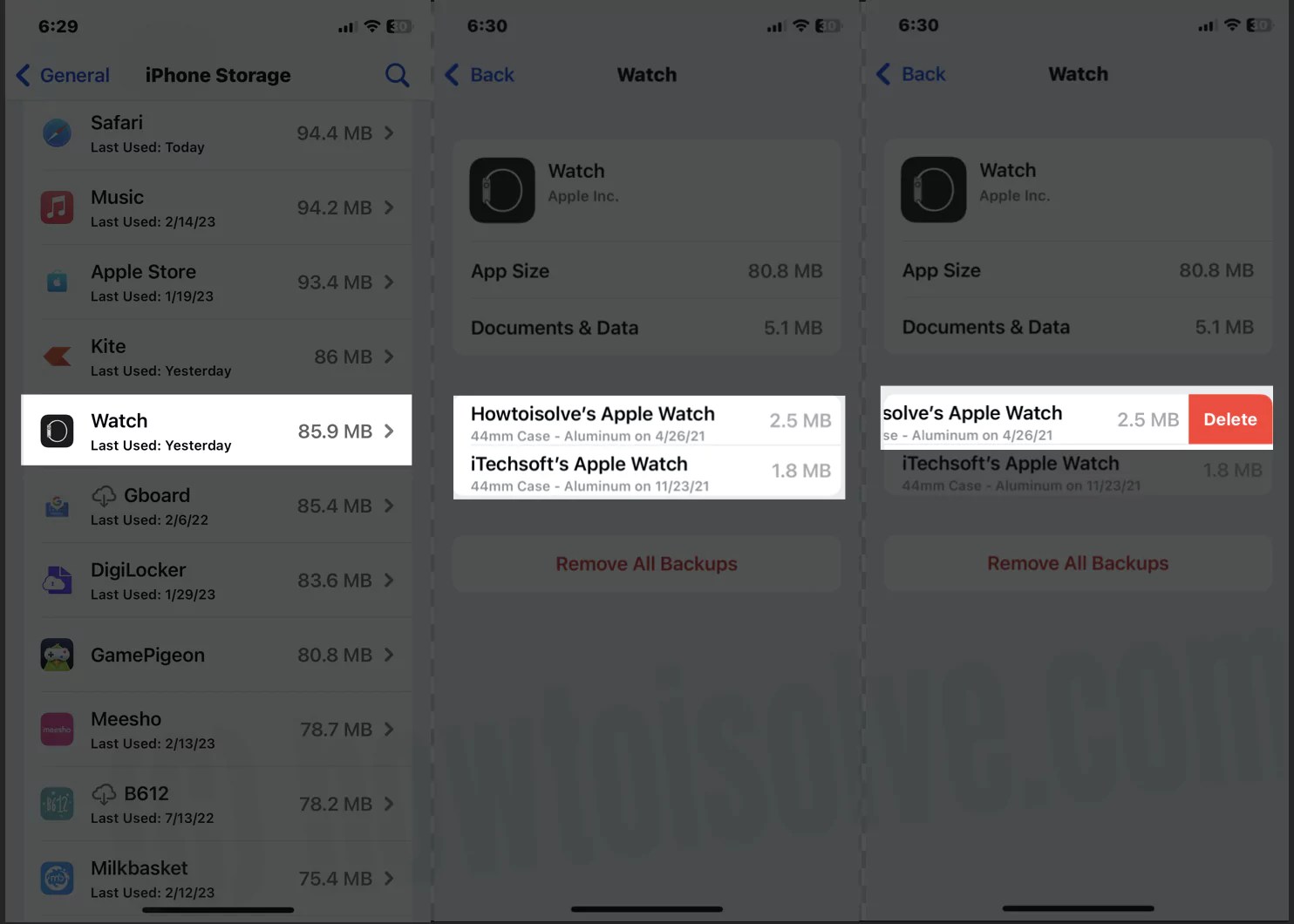 How to Delete Apple Watch Backups from iPhone (2024)