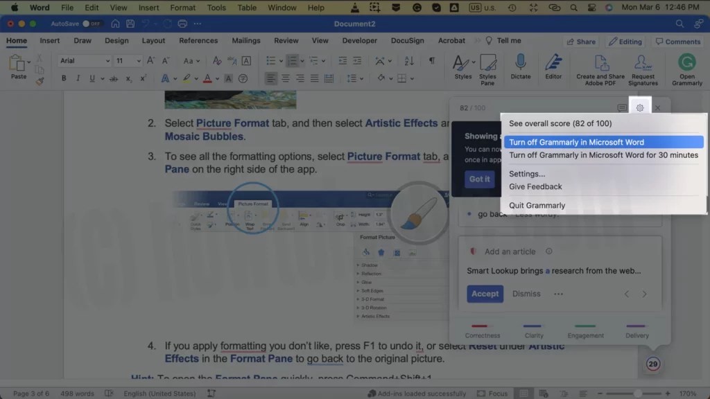 How to Add Grammarly to Word on Mac (MS Office)