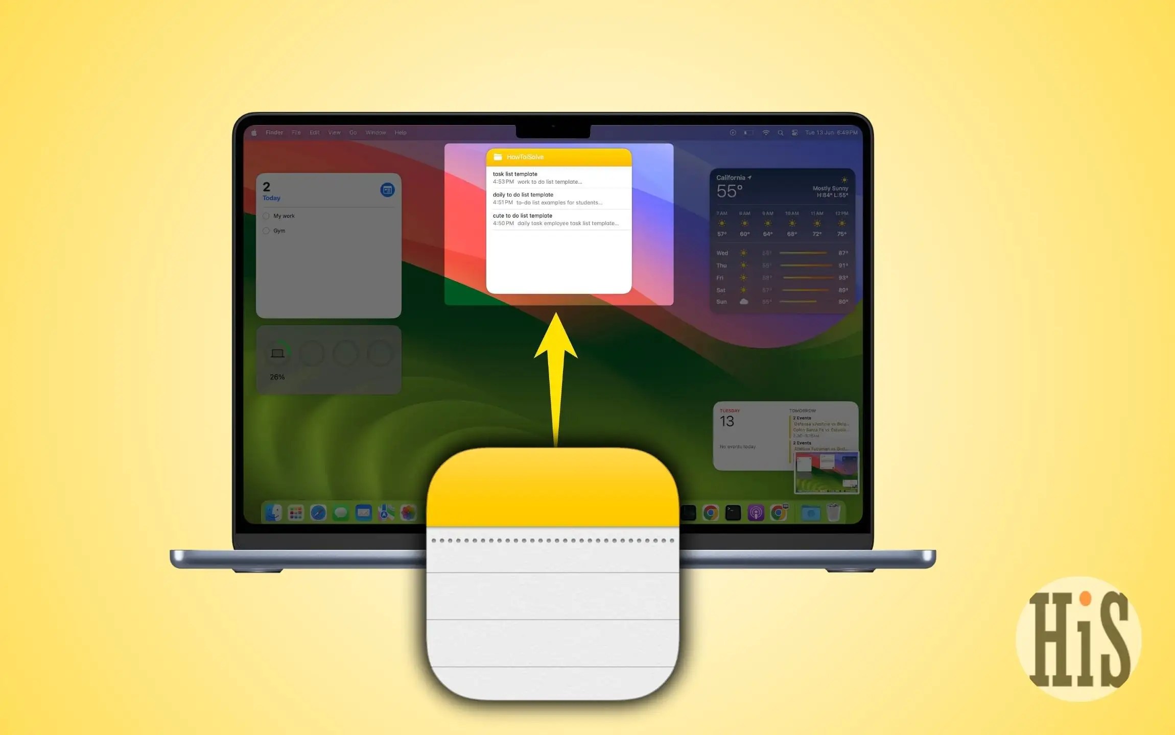 How to Add Notes Widget to Mac Desktop (Sequoia/Sonoma)
