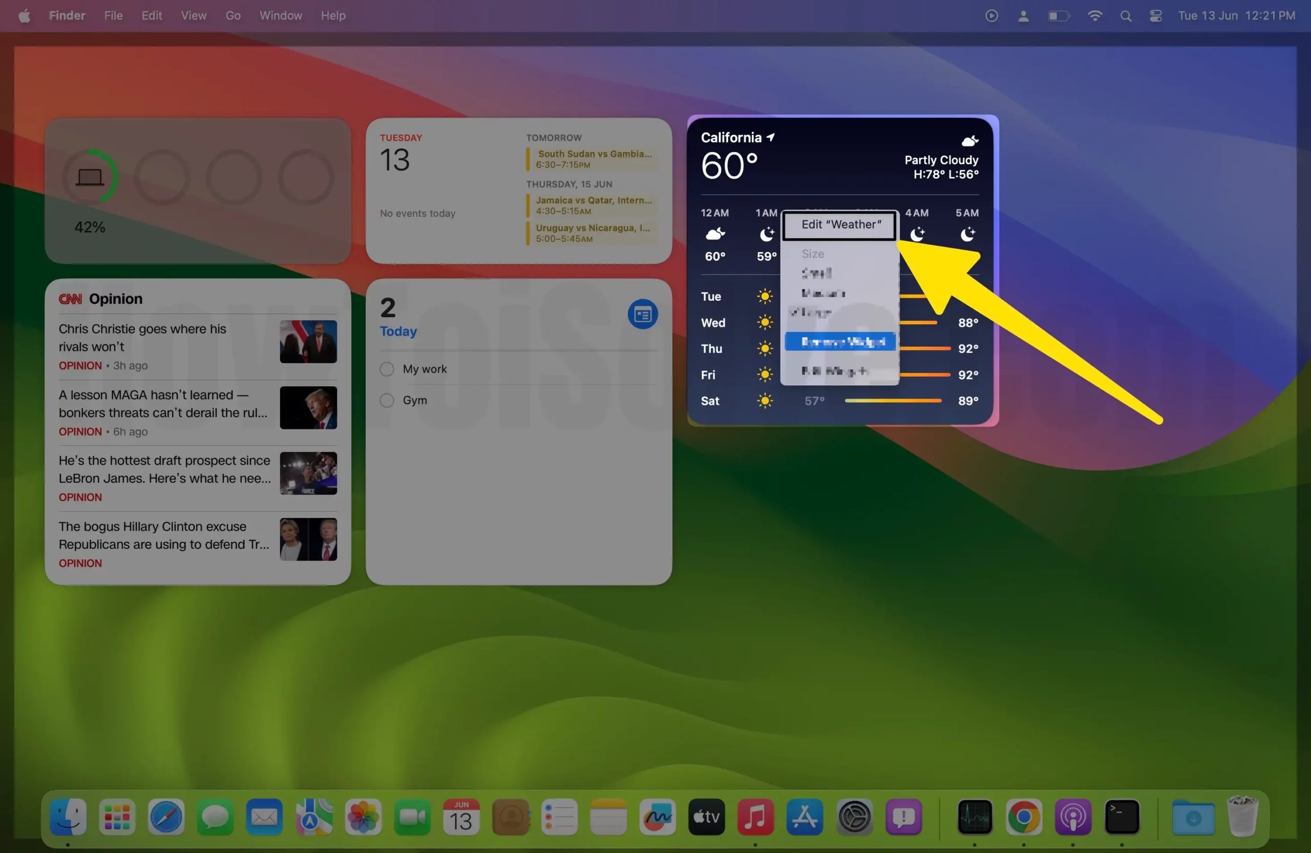 How to Add Reminder & Weather Desktop Widgets Mac (Sequoia/Sonoma)
