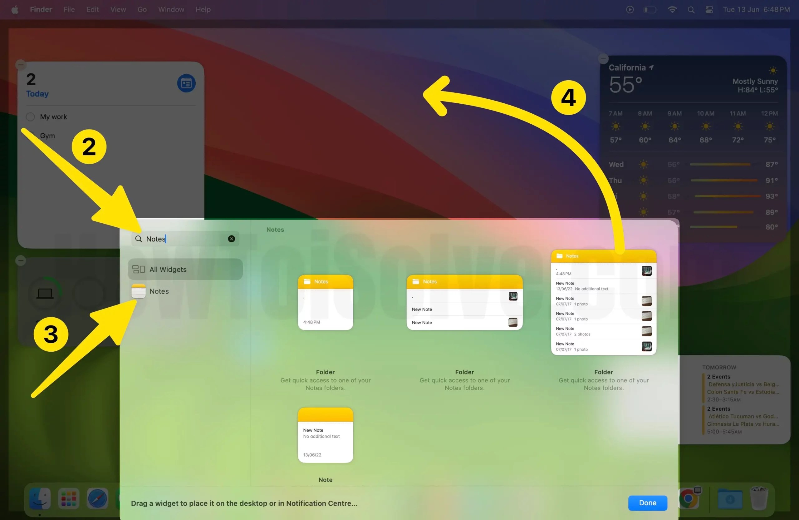How to Add Notes Widget to Mac Desktop (Sequoia/Sonoma)