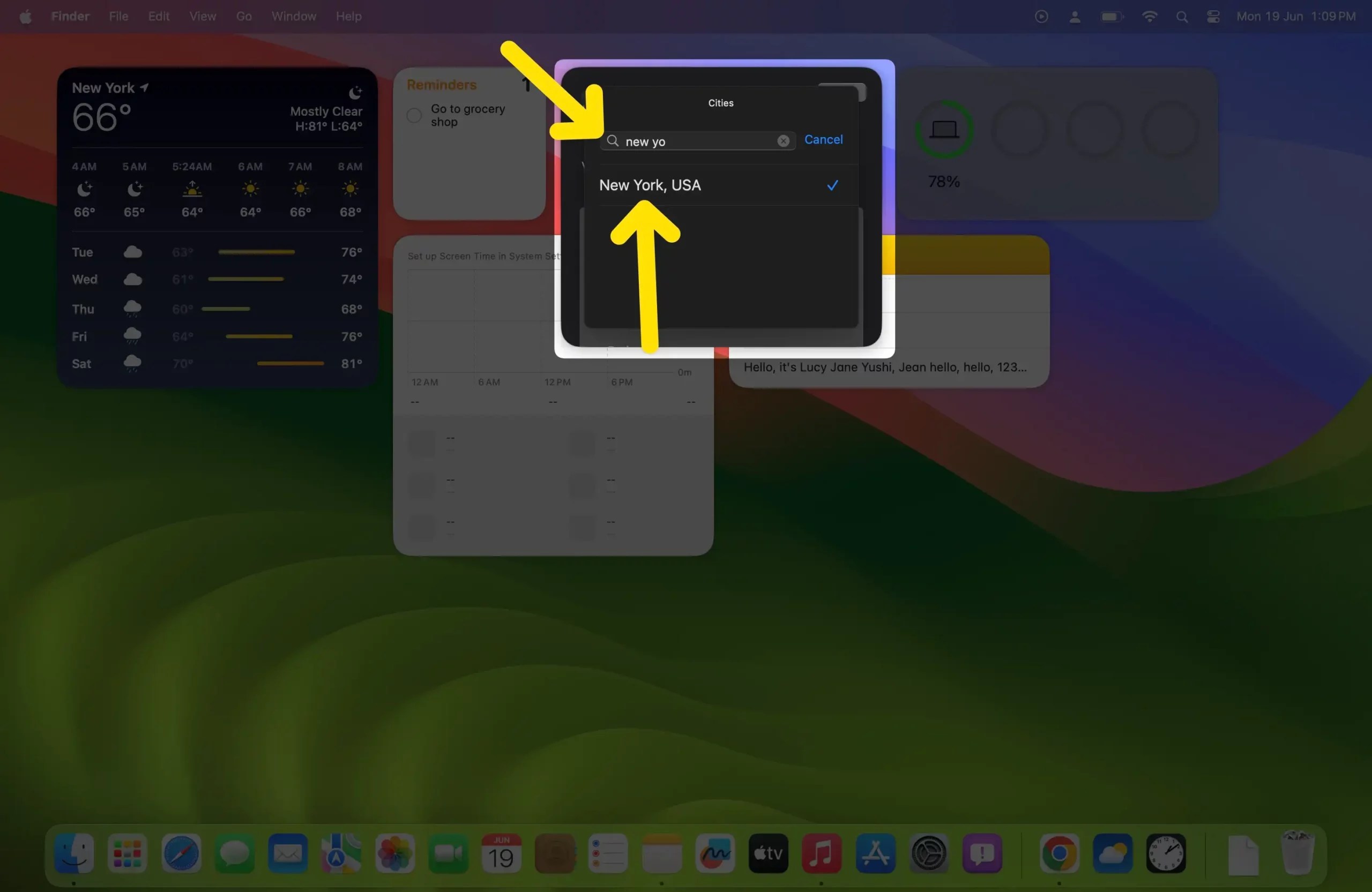 How to Add Clock Widget on Mac Desktop in macOS Sequoia/Sonoma