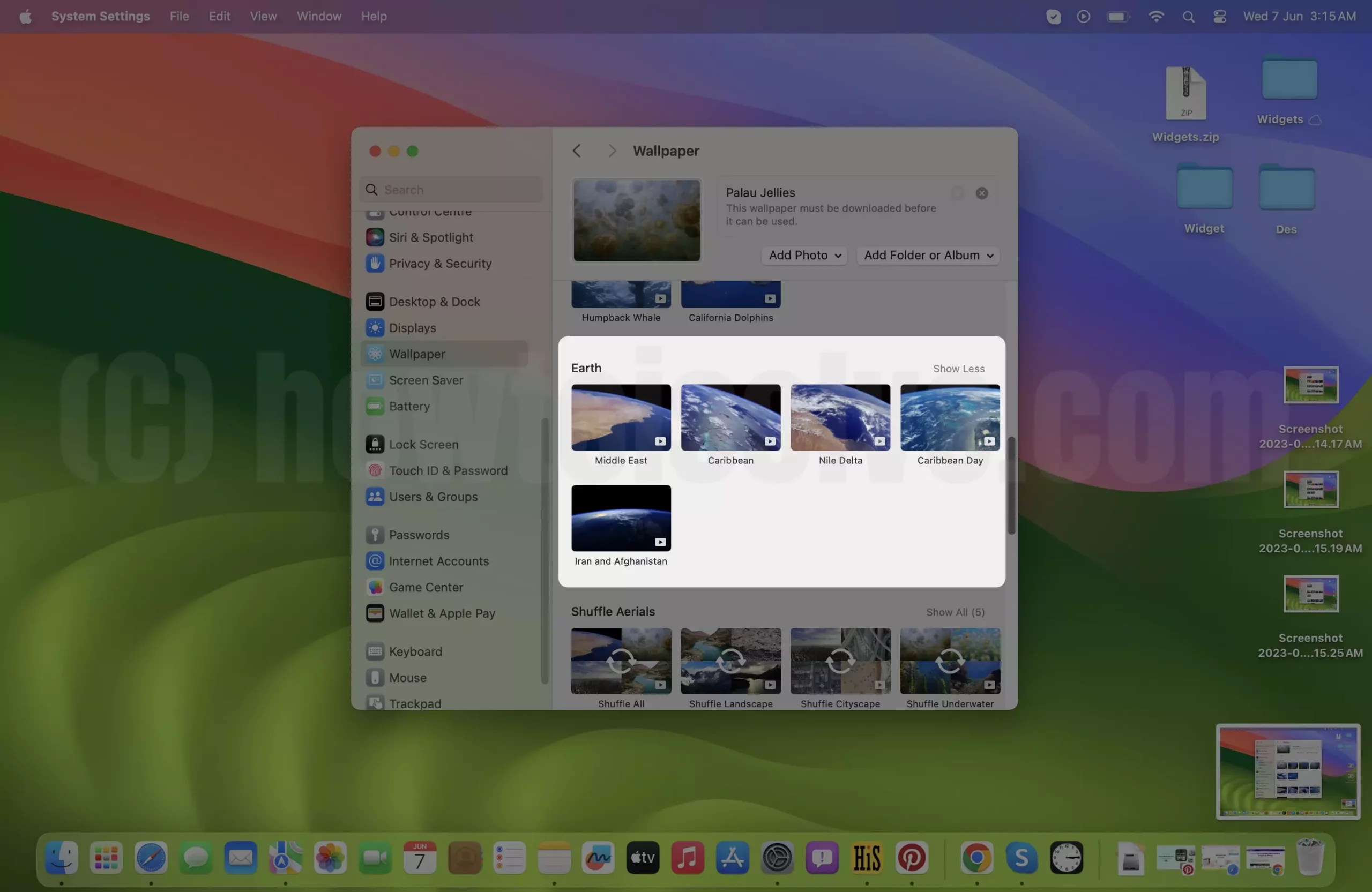 How to Add Slow Motion Screensaver as Wallpaper to Mac in Sequoia/Sonoma