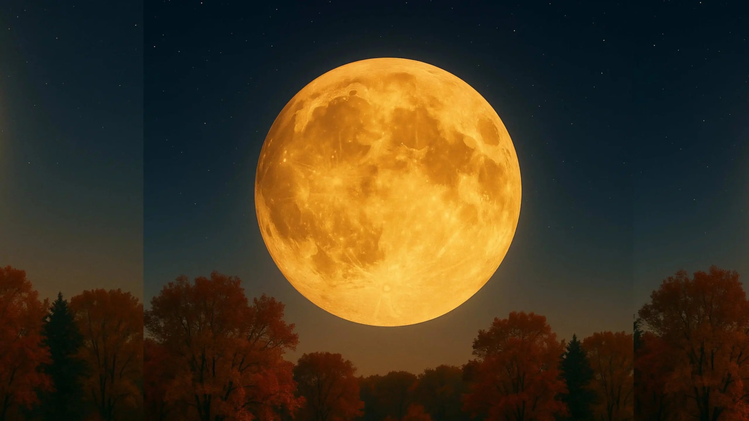 Supermoon October 2025 Full Moon October 2025 Harvest Supermoon Shines Over the U.S.