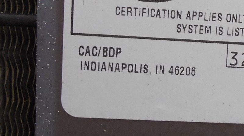 International Comfort Products Serial Number COMFORT
