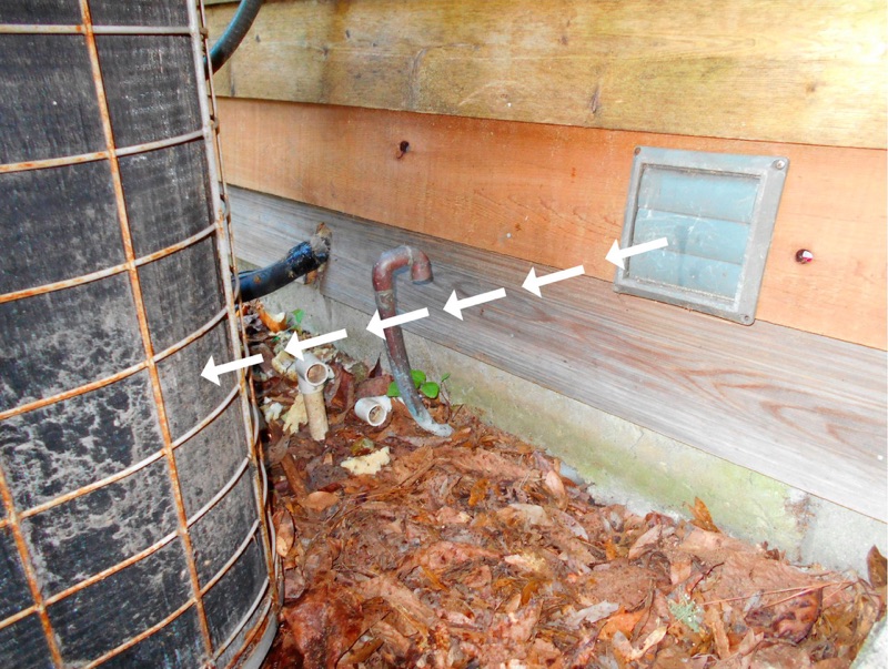 Why is it bad to have a clothes dryer vent near an air conditioning