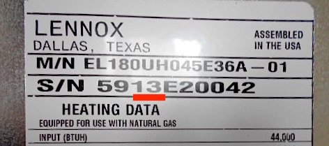 Lennox Model Nomenclature Chart