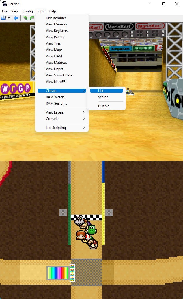 How to use DeSmuME cheats How To Retro