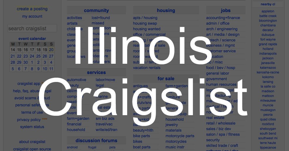 Craigslist Illinois Search