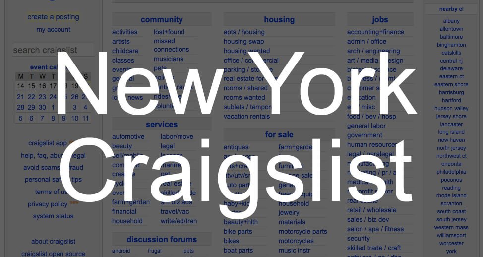 Search All of New York Craigslist