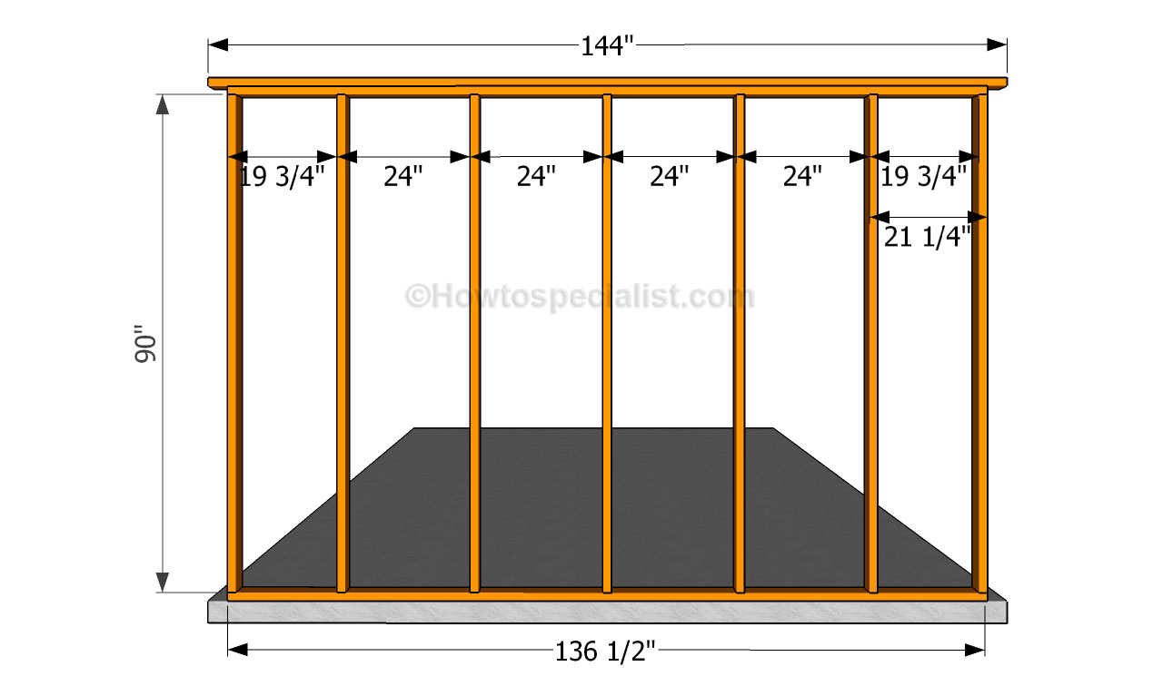 Door Frame How To Build A Stud Wall With Door Frame
