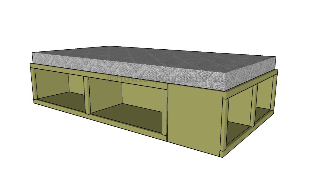 Cool Twin Storage Bed Plans References Ideas