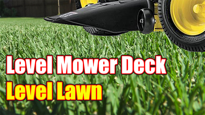 Leveling Mower Deck Bermuda Grass Care