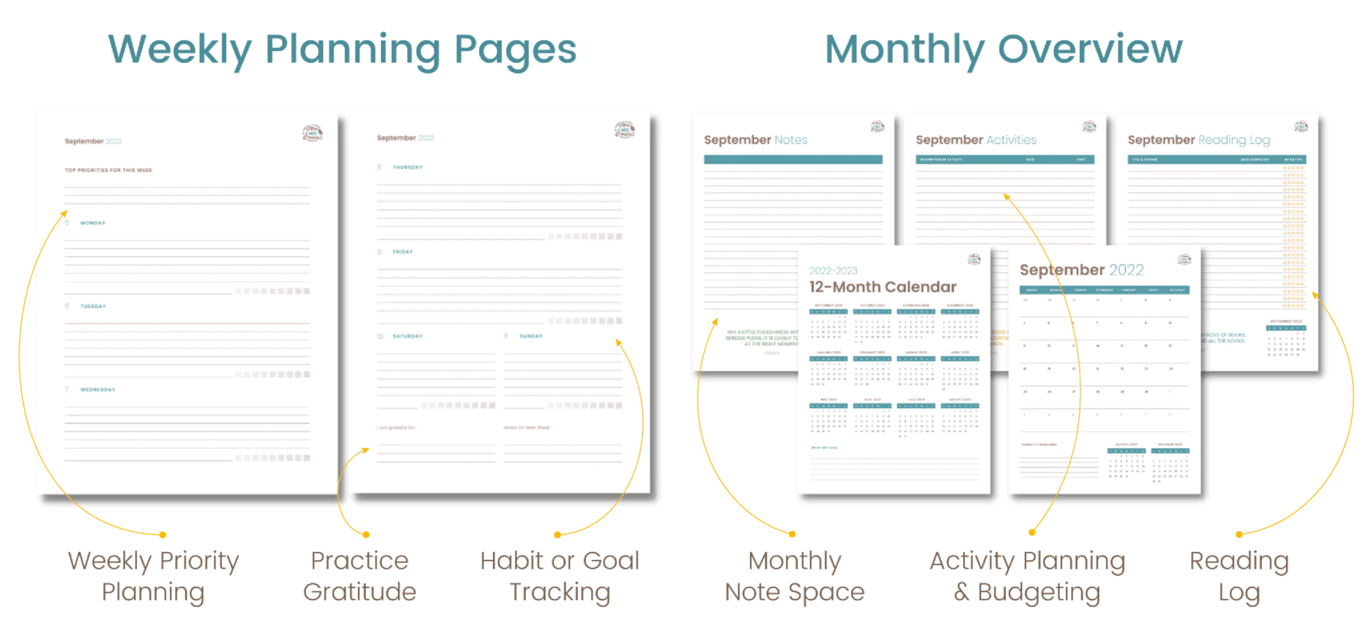 20222023 Year at Home Planner How Wee Learn