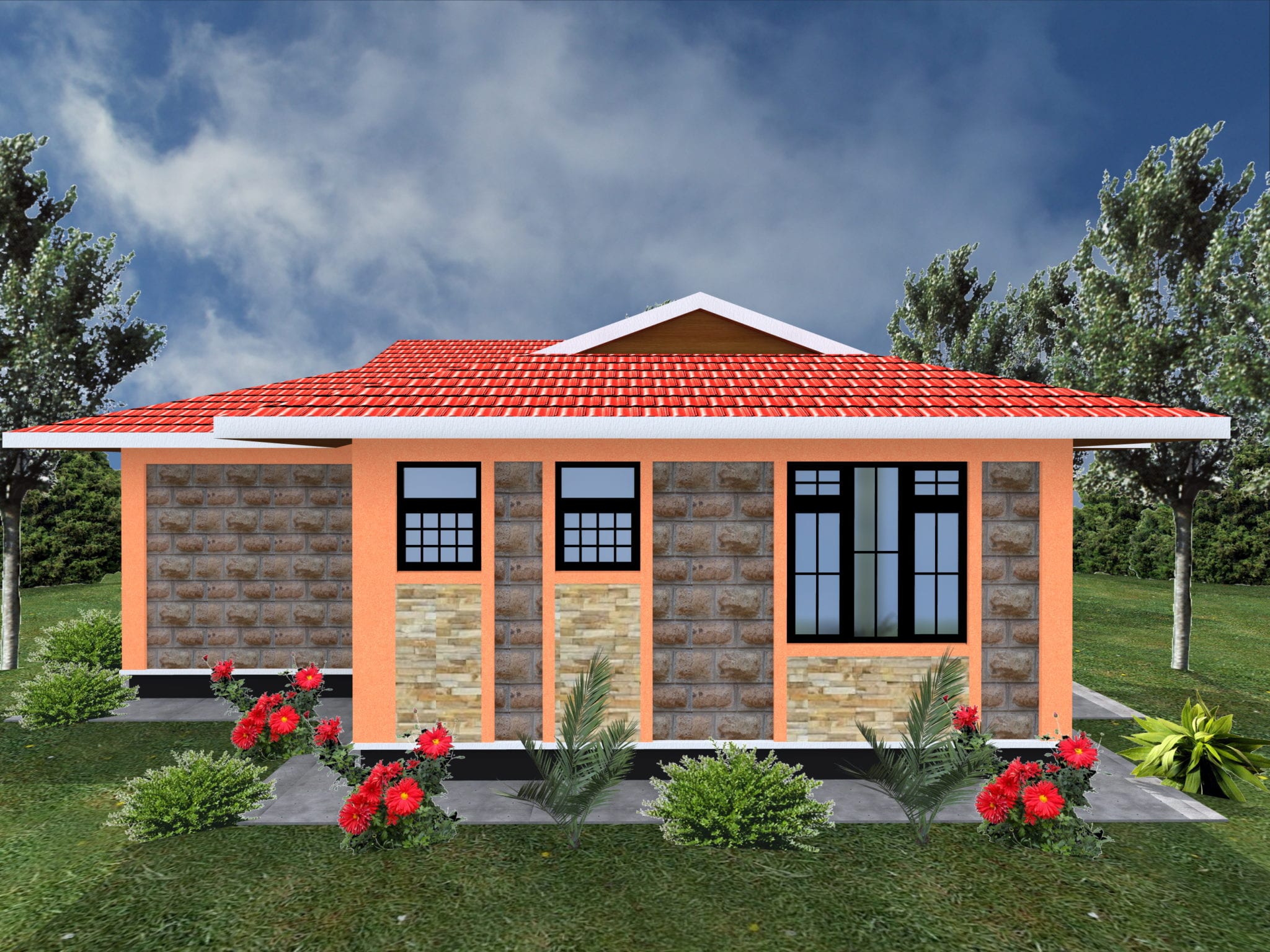 HPD Consult 2-bedroom house Simple floor design