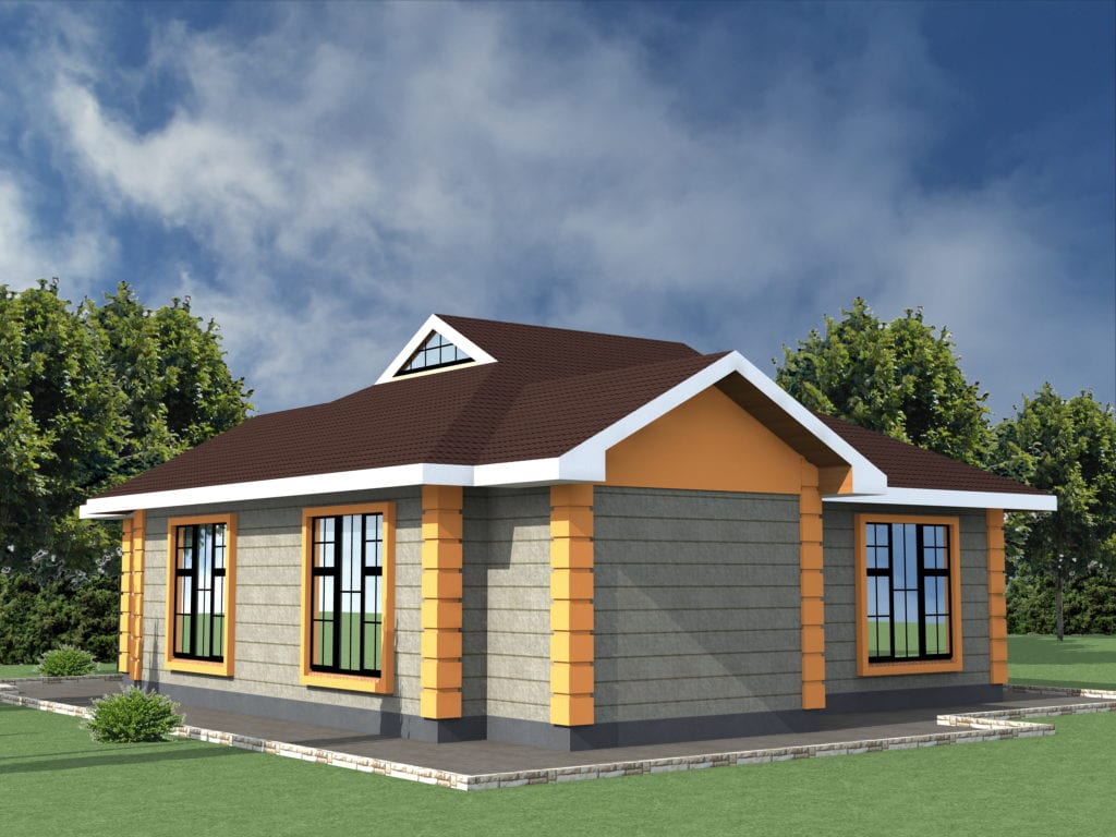 Low cost 2 bedroom house plan in Kenya HPD Consult