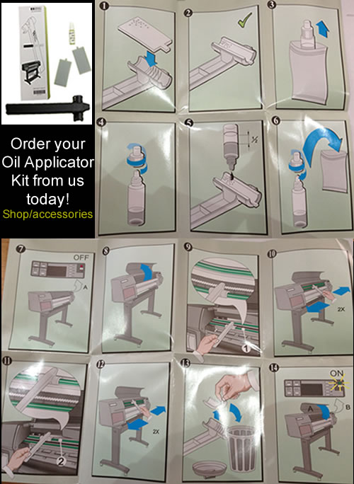 How to lubricate your slide rails HP Plotter