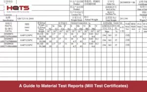 What Is a Material Test Certificate (Mill Test Certificate)? - HQTS