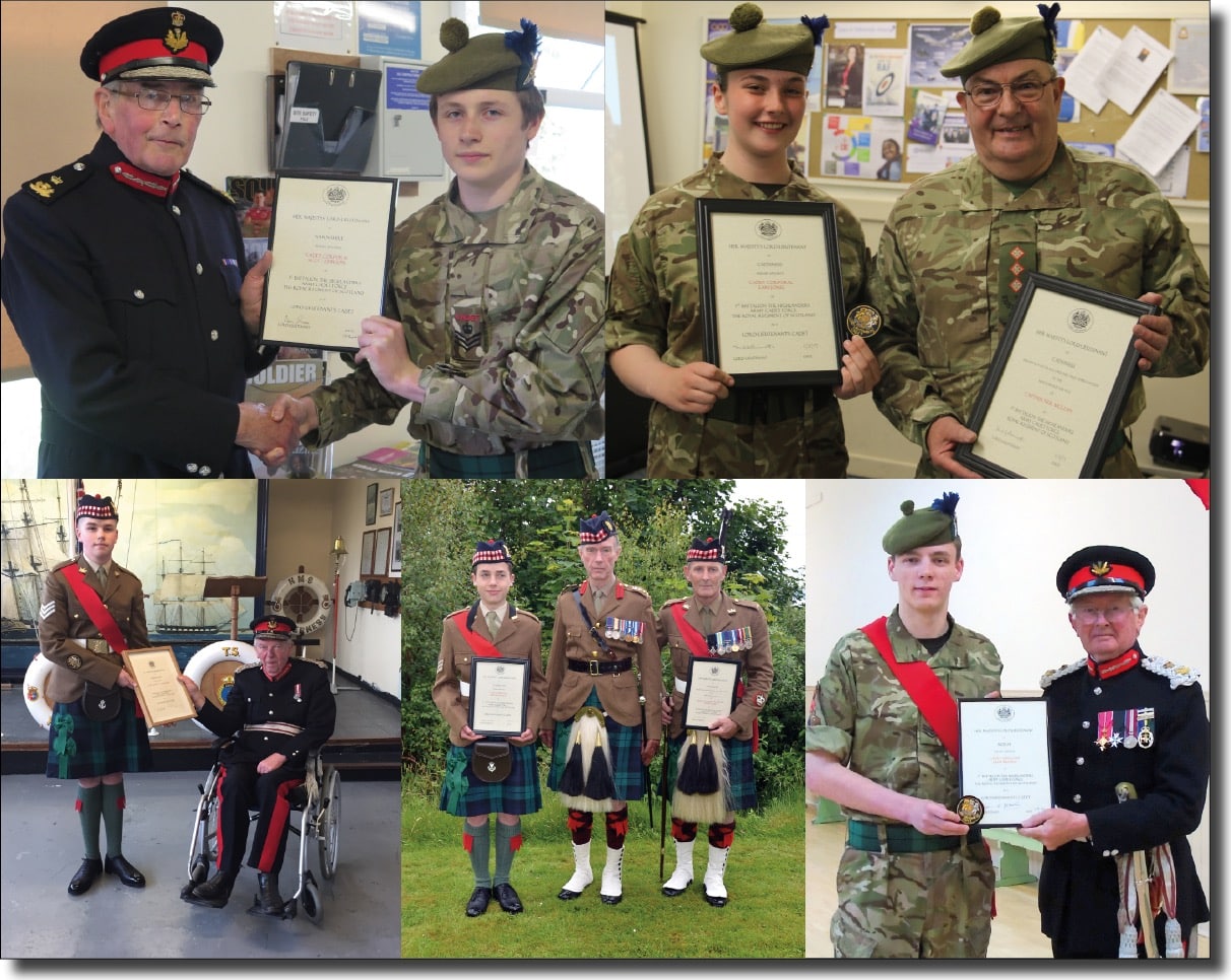 Awards for cadets and adults Highland Reserve Forces & Cadets Association