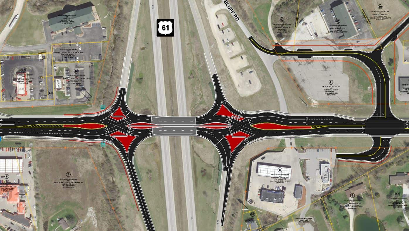 US Highway 61 and Missouri Route 47 Interchange Design Study(03)