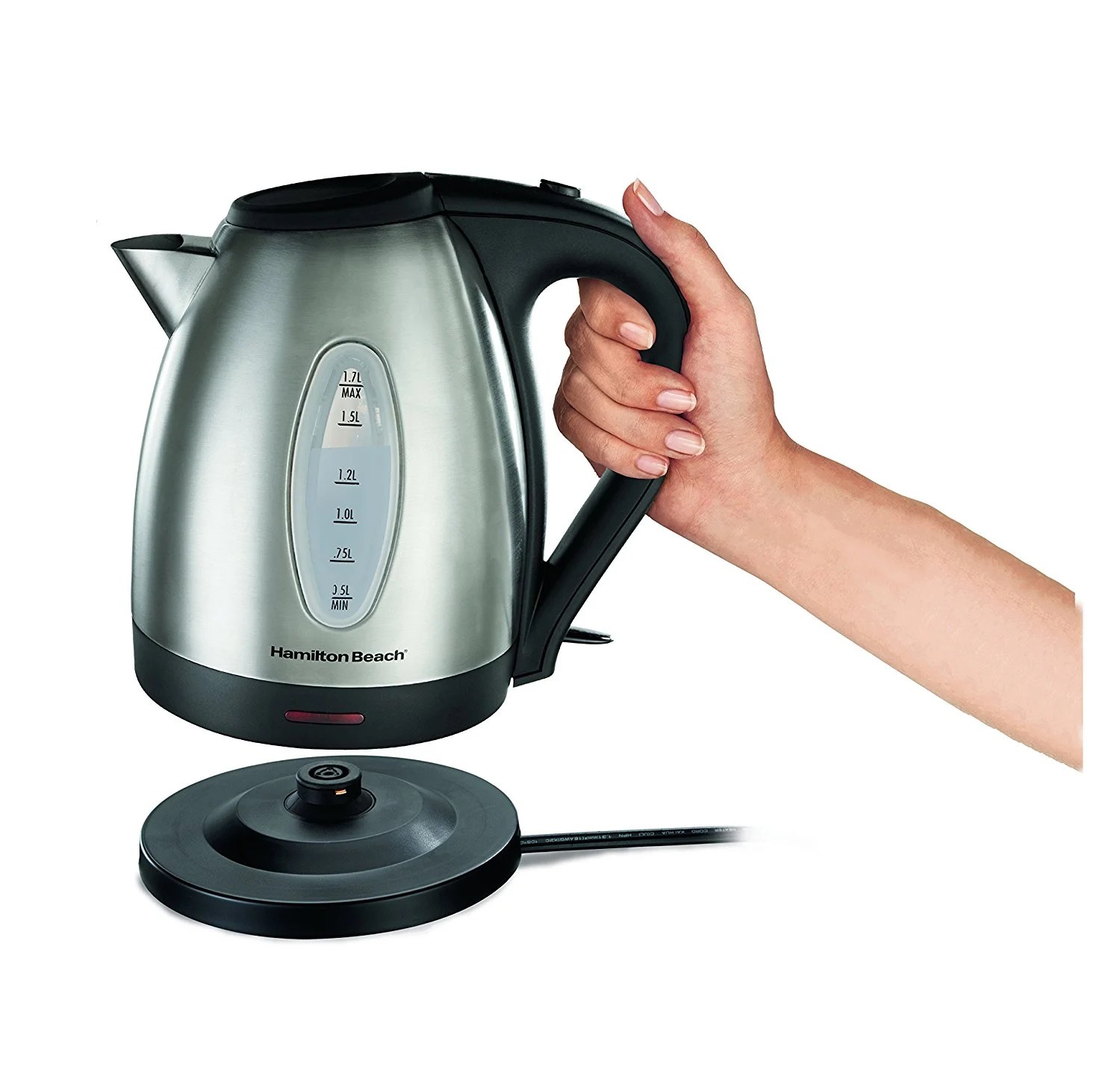 HAMILTON BEACH 1.7L STAINLESS STEEL ELECTRIC KETTLE l 40880 HSDS Online