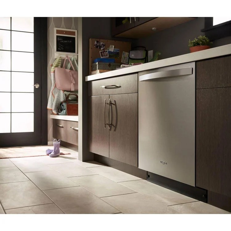 WHIRLPOOL 24" STAINLESS STEEL 120V HYBRID DISHWASHER WDT730PAHZ