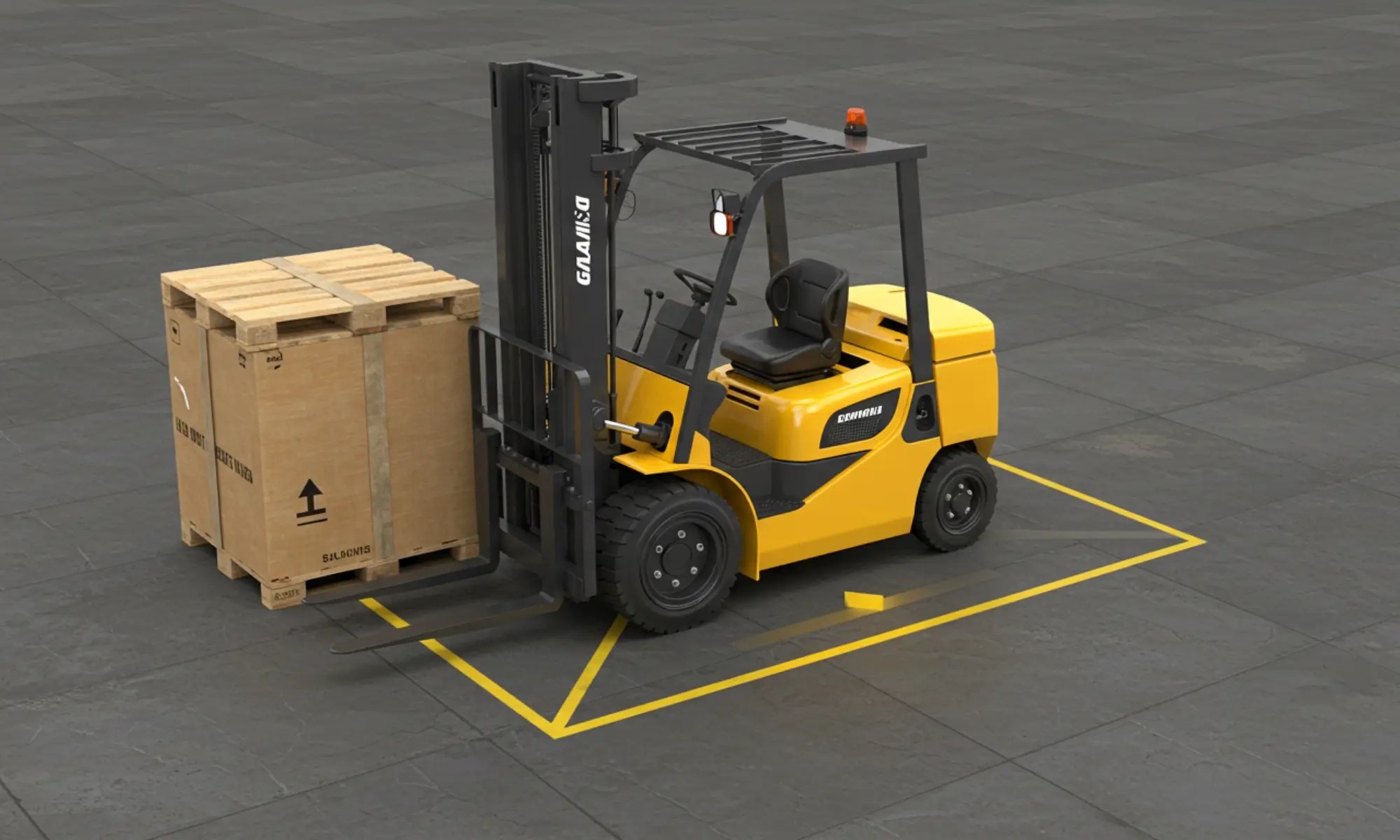 The Forklift Center Of Gravity And The Stability Triangle