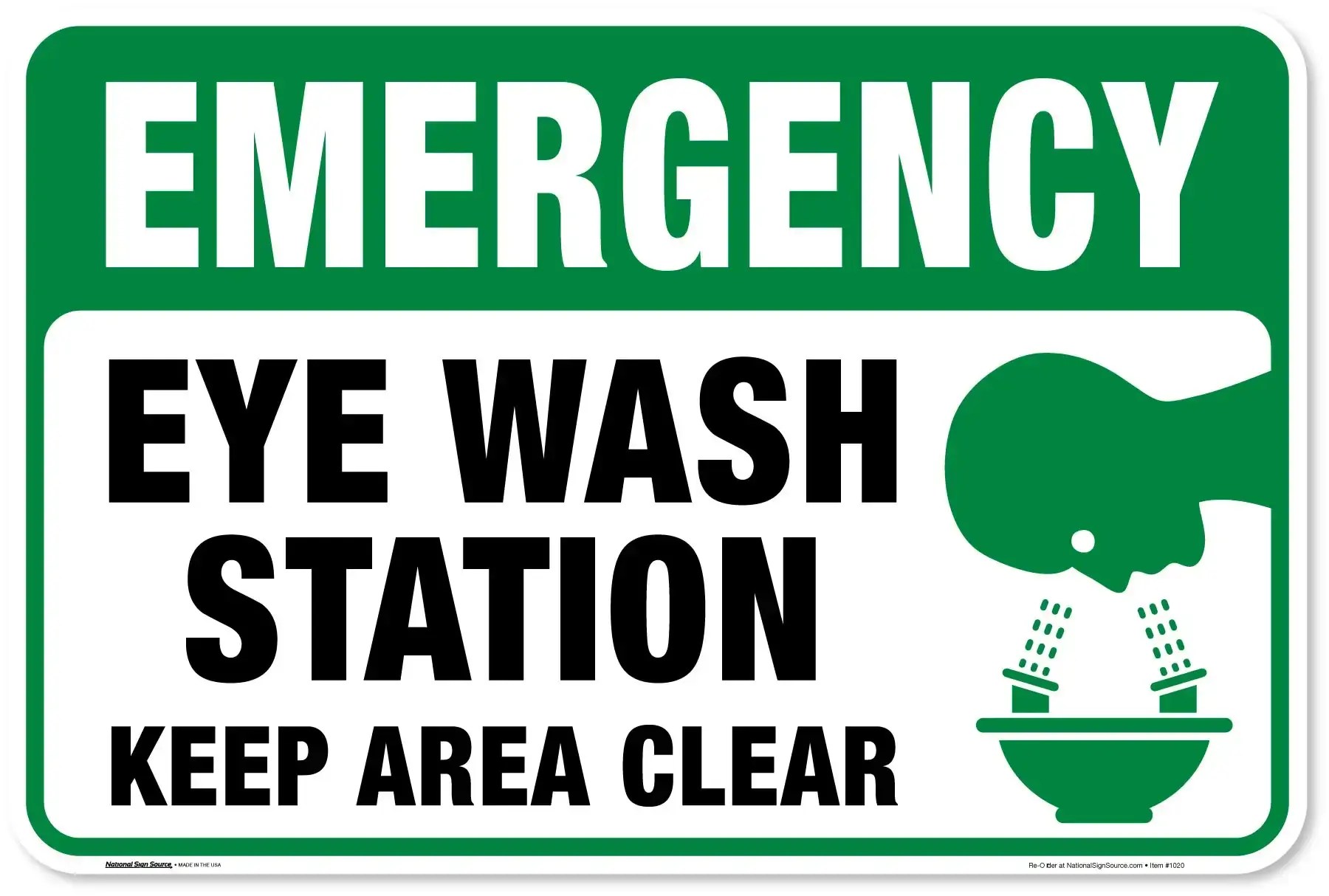 What's Emergency Eyewash Station? Signage and How To Use It
