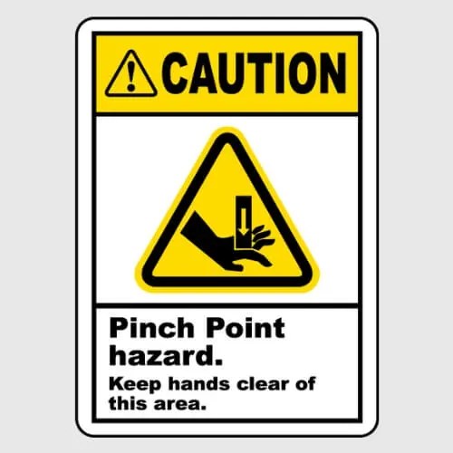 What's a Pinch Point Hazard? Sign, Examples, and Safety Tips