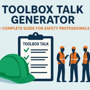 Toolbox Talk Generator – Complete Guide for Safety Professionals - HSE