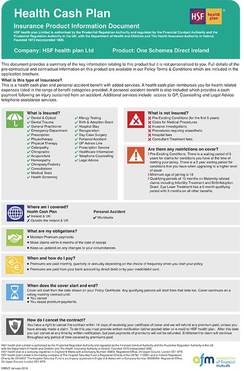 Insurance Product Information Document (IPID) HSF Ireland