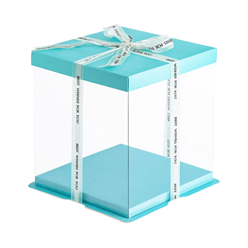 Custom Transparent Cake Boxes Manufacturers, Factory