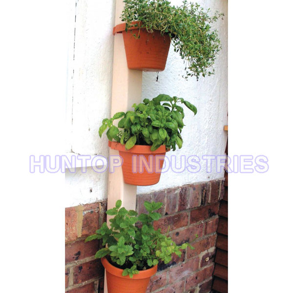 Set of 3 Downspout Plant Pots,Drainpipe Flower Plant Pots