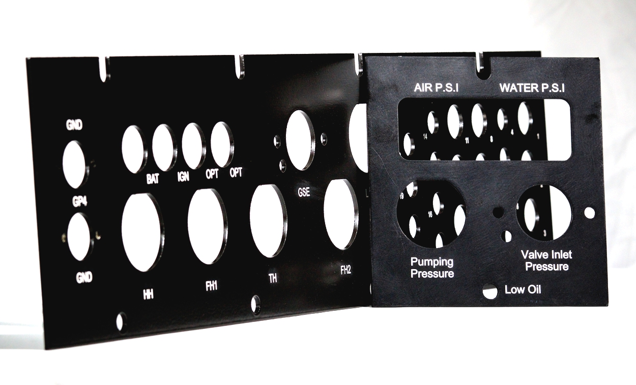 Powder Coated Control Panels Laser Engraved HT Laser