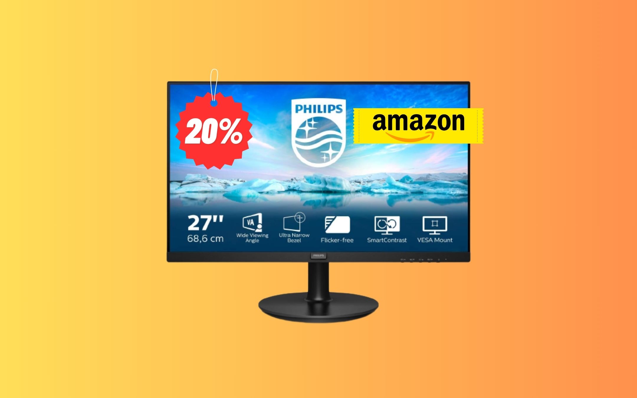 CALA A PICCO IL PREZZO del monitor Philips con l'OFFERTA LAMPO HTML.it