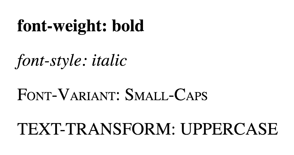 css font bold PWXT