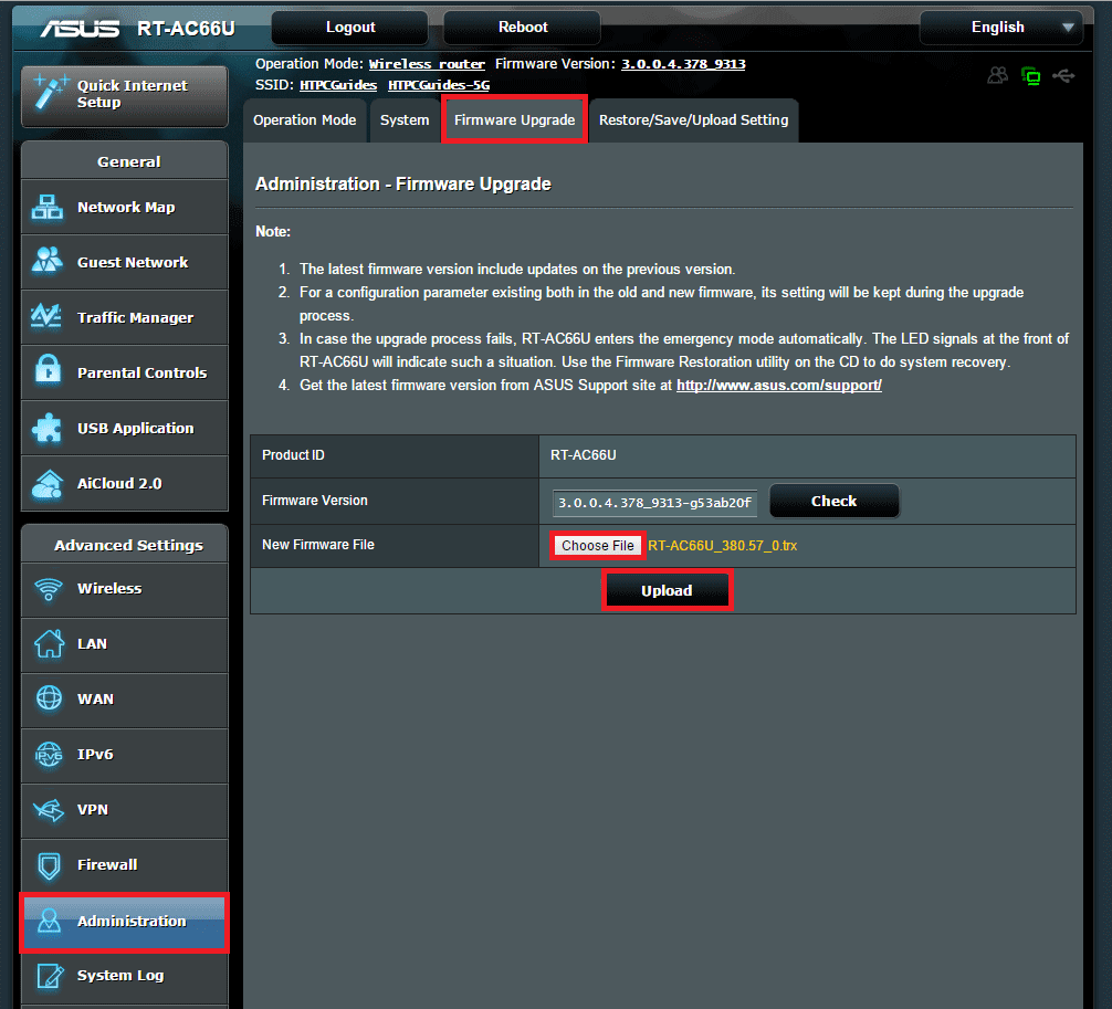 Install AsusWRTMerlin Custom Firmware on Asus Routers