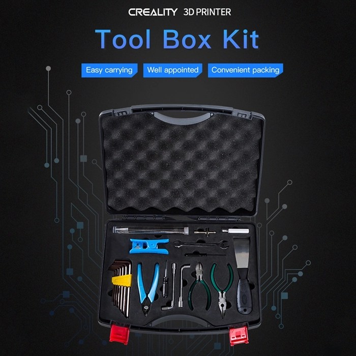 Portable Creality 3D Printer Tool Box Kit Storage Box