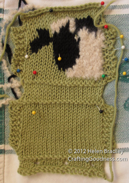 How to block a knitting project Crafting Goodness