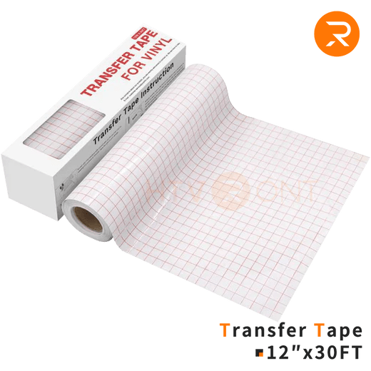 Vinyl Transfer Tape Roll Red Alignment 12" x 30 Ft HTVRONT