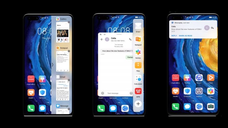 EMUI 11 Feature Smart MultiWindow Multitasking mode Huawei Central