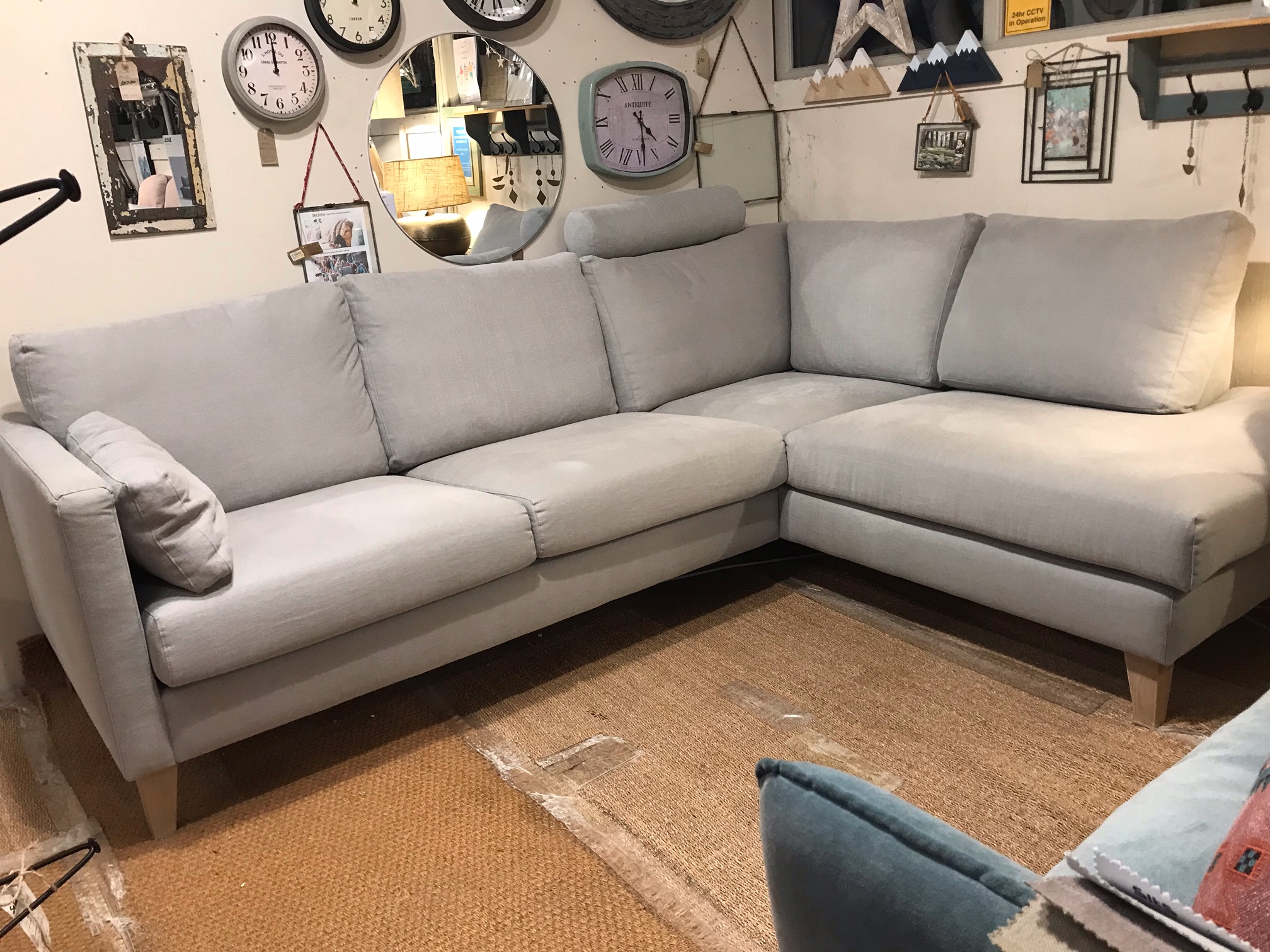 Impulse Set 5 corner sofa Ex Display Huckleberry Willow