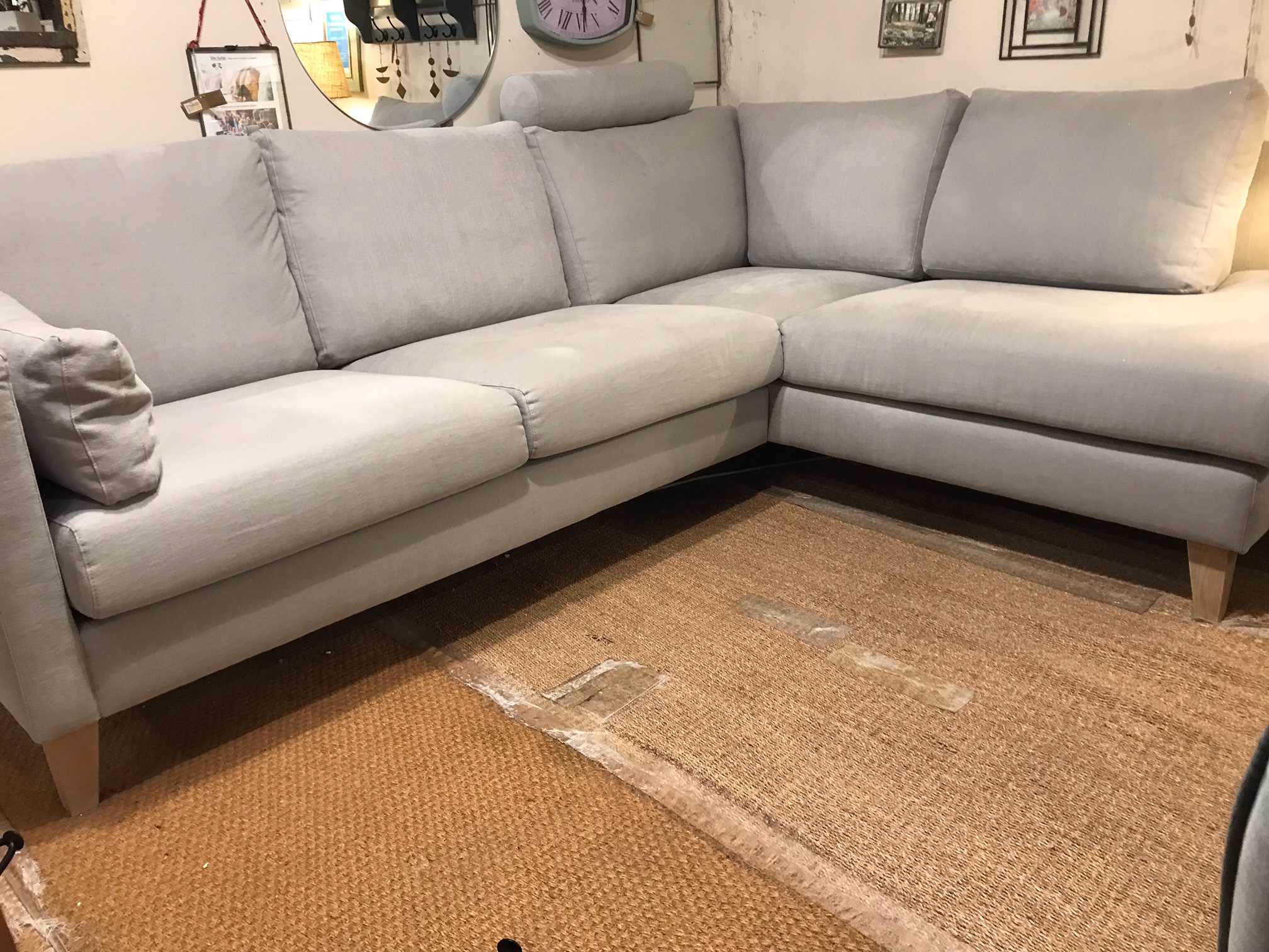 Impulse Set 5 corner sofa Ex Display Huckleberry Willow