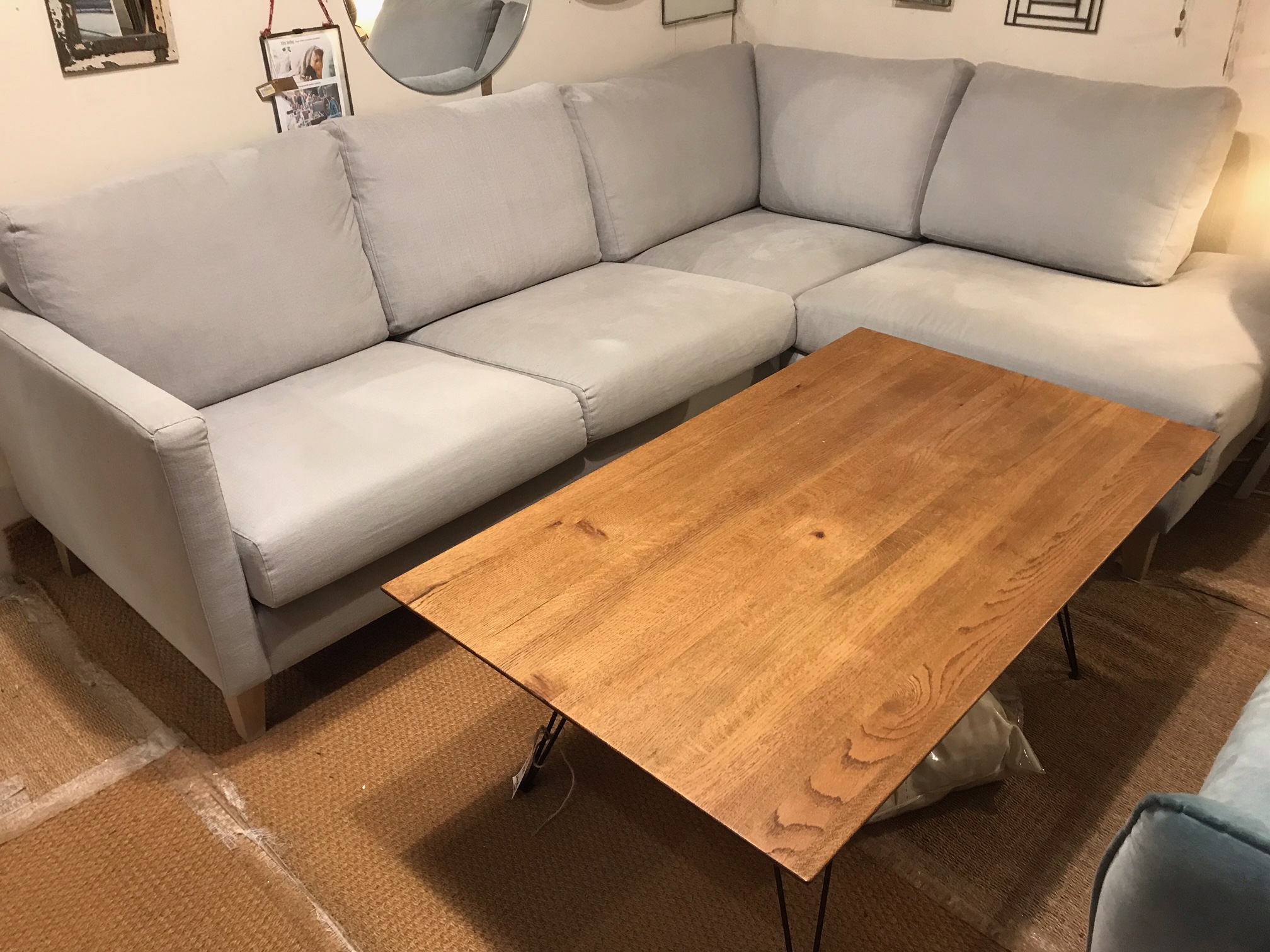 Impulse Set 5 corner sofa Ex Display Huckleberry Willow