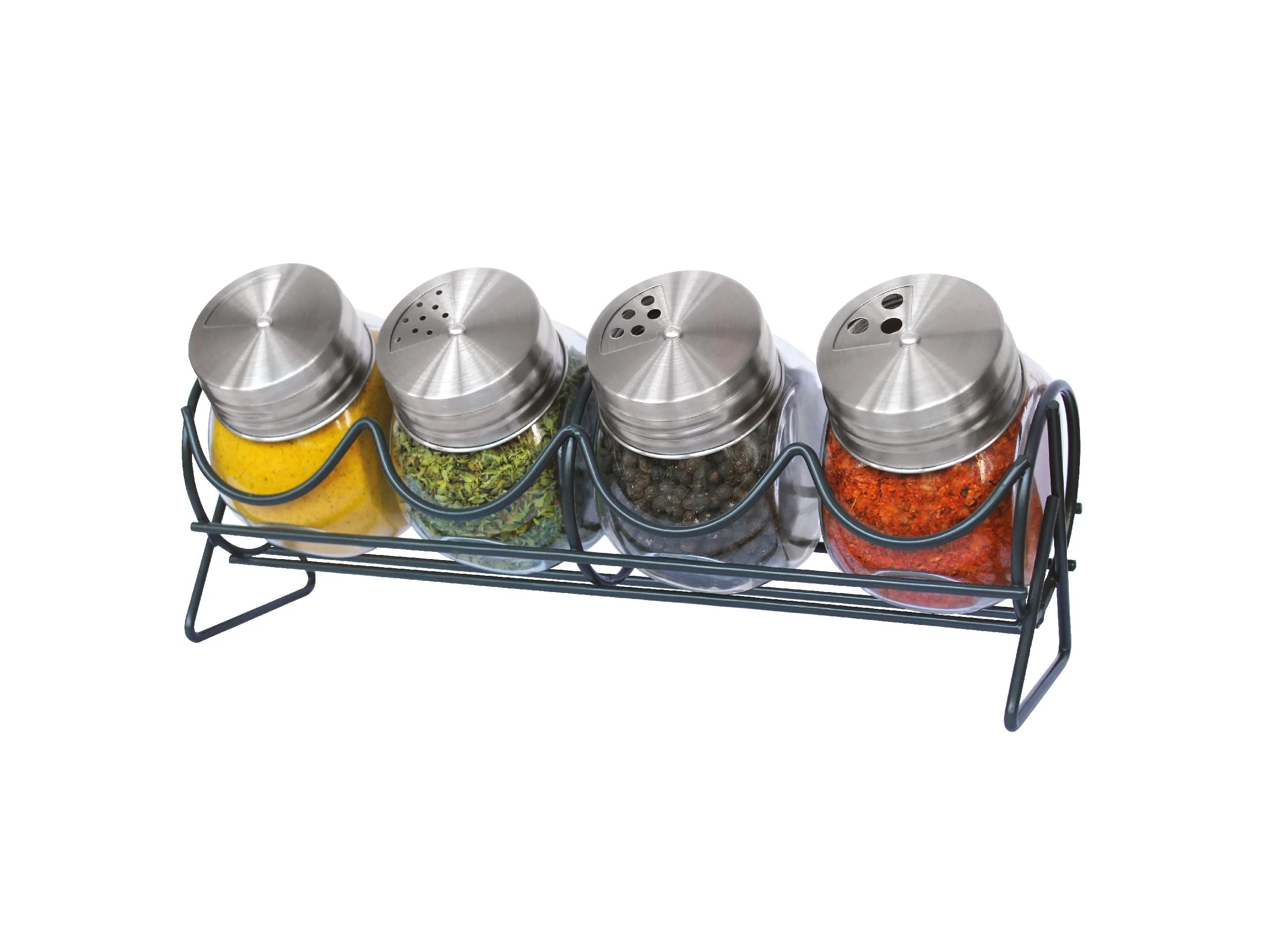 HUDSON Stainless Steel Spice Rack 5 PCs Hudson Kitchenware EUA