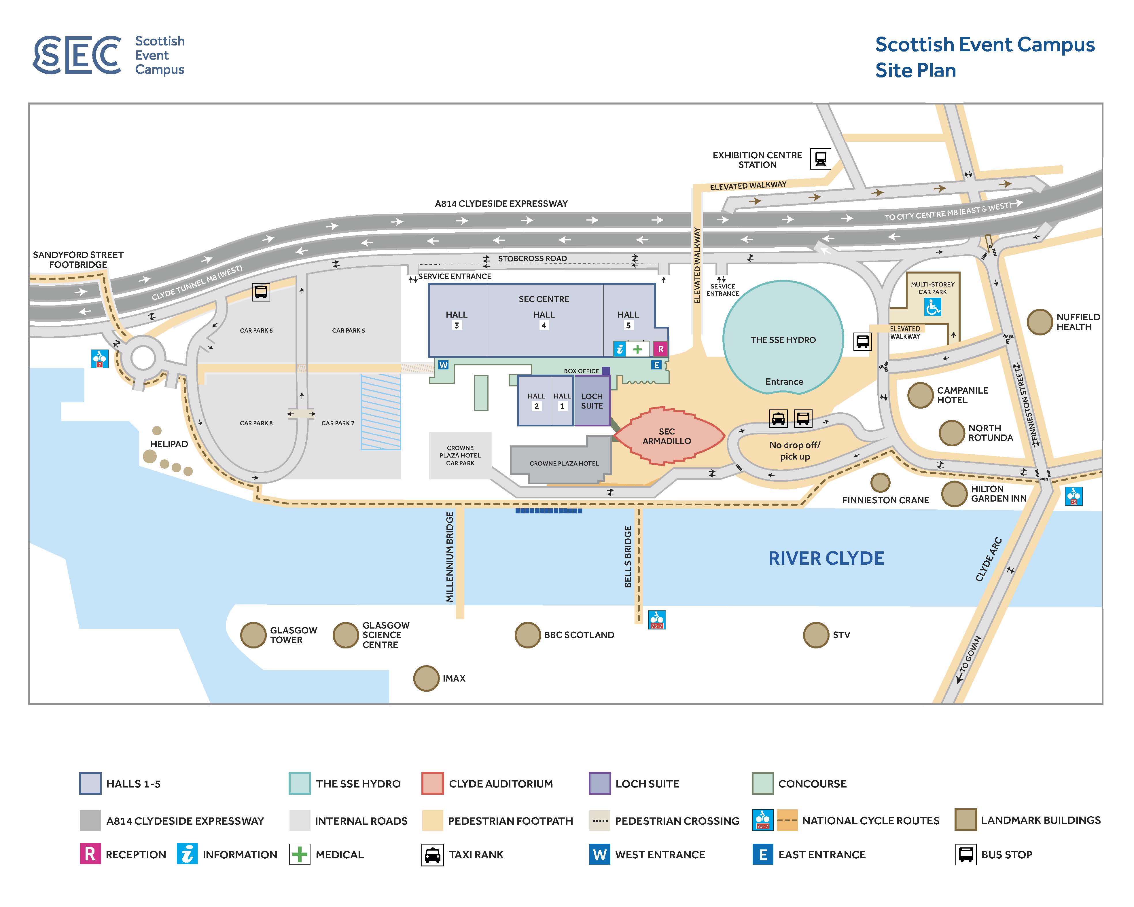 Scottish Event Campus Map