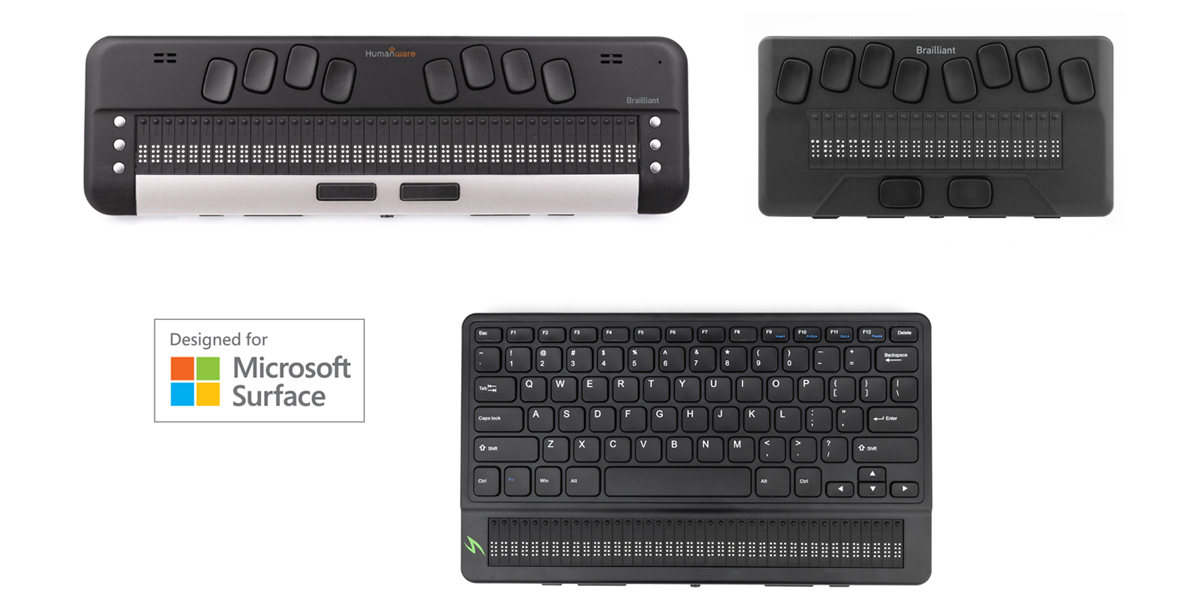 HumanWare braille displays are now part of Microsoft’s Designed for