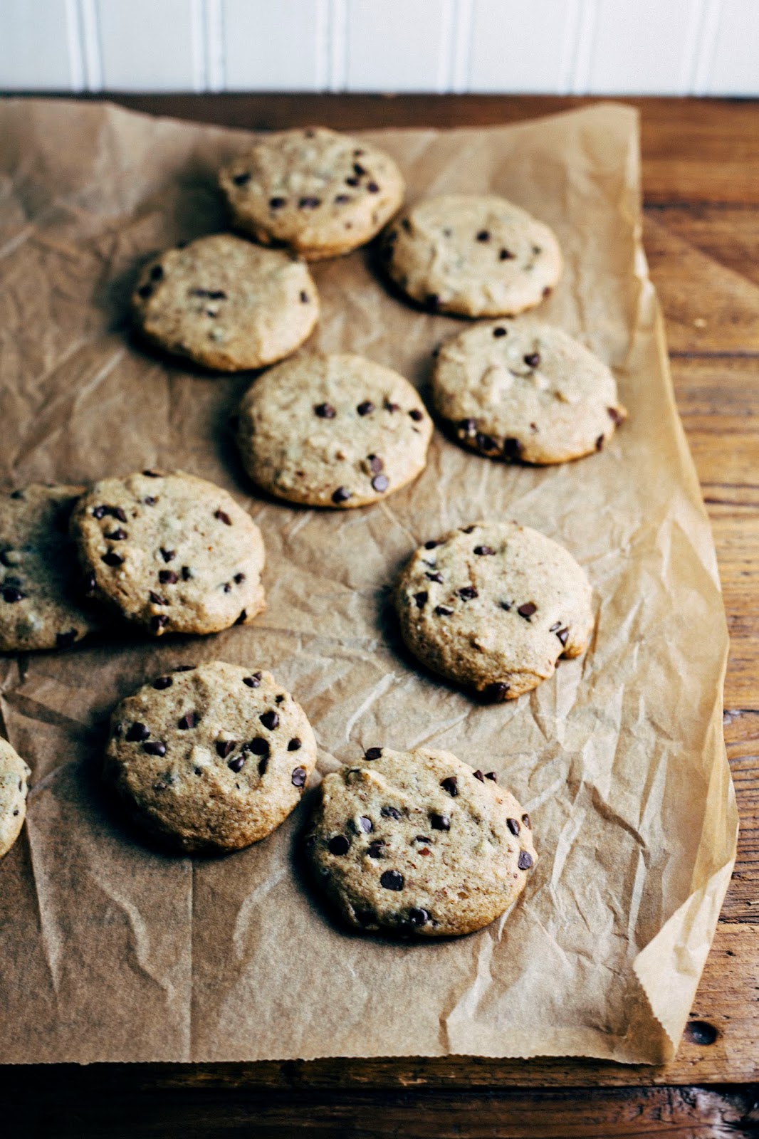 Spelt and Almond Meal Chocolate Chip Cookies (Vegan, Whole Grain and