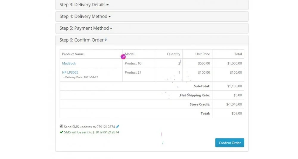 OpenCart SMS Plugin Module HuntBee OpenCart